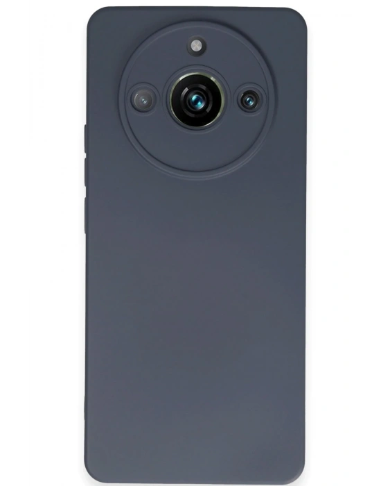 Newface Realme 11 Pro Kılıf Nano içi Kadife Silikon - Gri