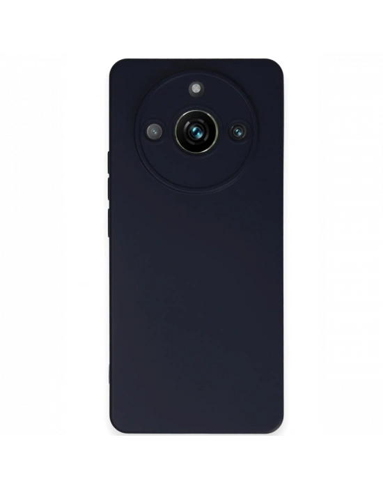 Newface Realme 11 Pro Kılıf Nano içi Kadife Silikon - Lacivert