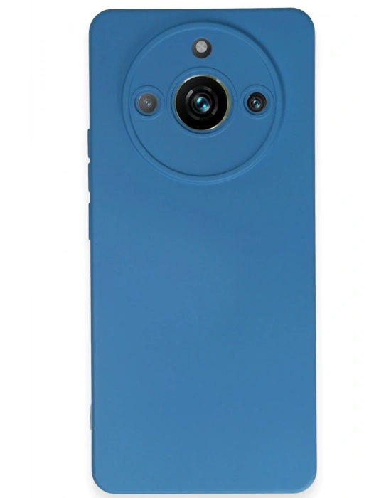Newface Realme 11 Pro Kılıf Nano içi Kadife Silikon - Mavi