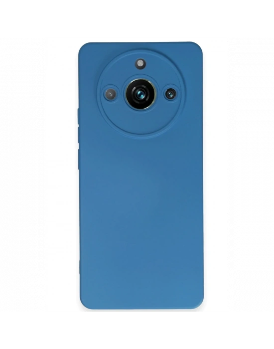Newface Realme 11 Pro Kılıf Nano içi Kadife Silikon - Mavi