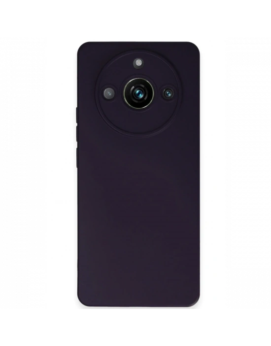 Newface Realme 11 Pro Kılıf Nano içi Kadife Silikon - Mor
