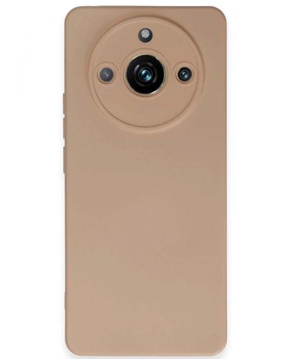 Newface Realme 11 Pro Kılıf Nano içi Kadife Silikon - Pudra