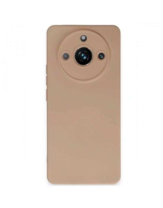 Newface Realme 11 Pro Kılıf Nano içi Kadife Silikon - Pudra