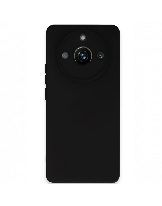 Newface Realme 11 Pro Kılıf Nano içi Kadife Silikon - Siyah