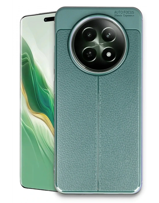 Newface Realme 12 5G Kılıf Auto Focus Kapak - Koyu Yeşil