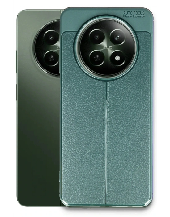 Newface Realme 12 5G Kılıf Auto Focus Kapak - Koyu Yeşil