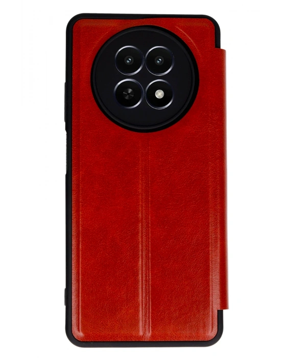 Newface Realme 12 5G Kılıf Flip Cover - Kırmızı