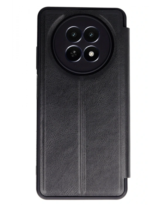 Newface Realme 12 5G Kılıf Flip Cover - Siyah