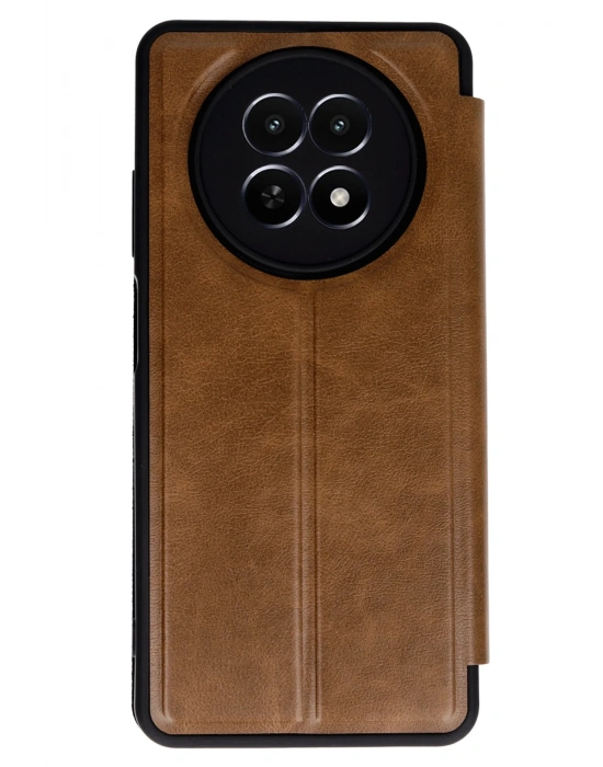 Newface Realme 12 5G Kılıf Flip Cover - Taba