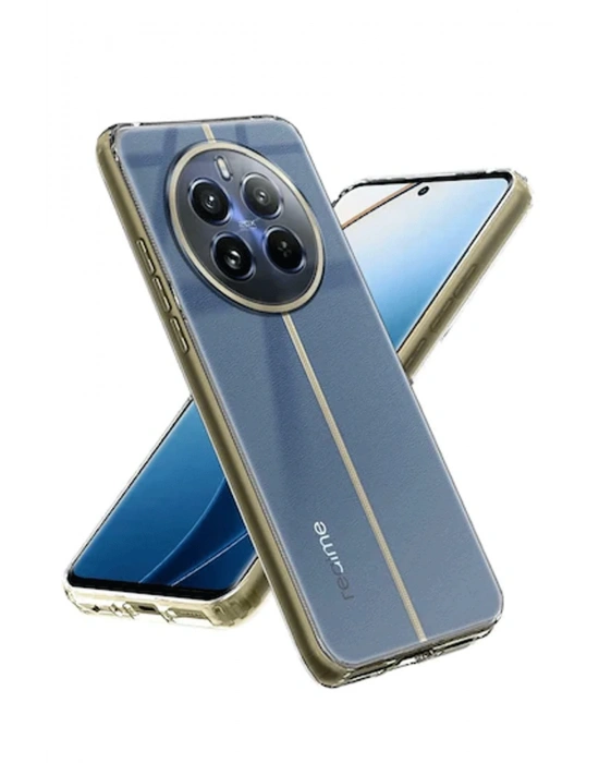 Newface Realme 12 5G Kılıf Lüx Şeffaf Silikon