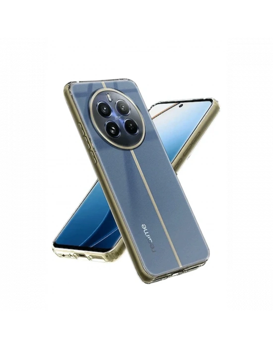 Newface Realme 12 5G Kılıf Lüx Şeffaf Silikon