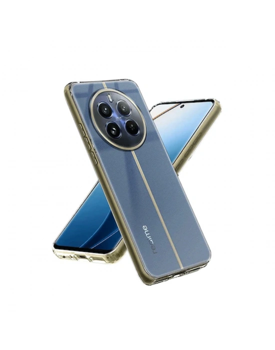 Newface Realme 12 5G Kılıf Lüx Şeffaf Silikon