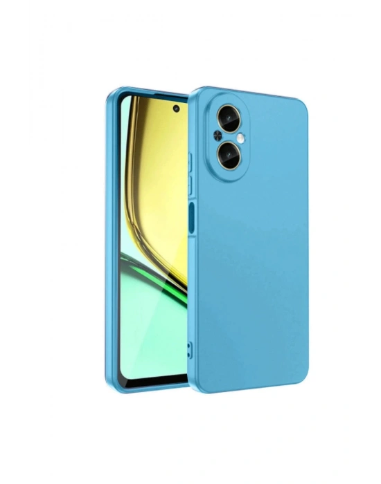 Newface Realme 12 Lite Kılıf First Silikon - Mavi