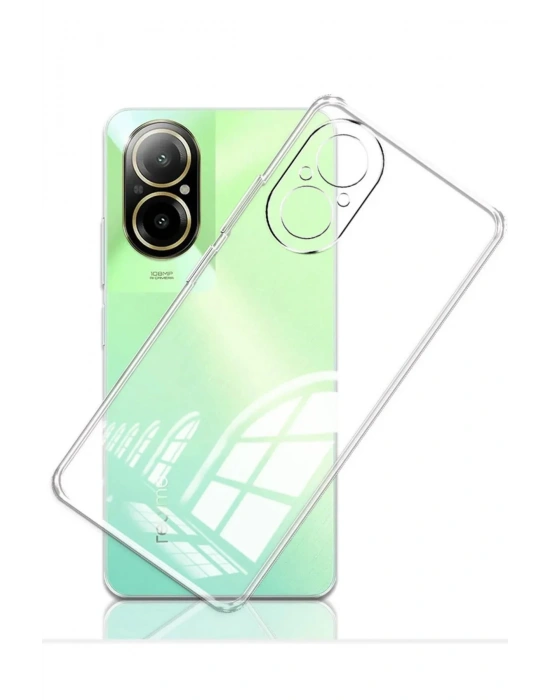 Newface Realme 12 Lite Kılıf Lüx Şeffaf Silikon