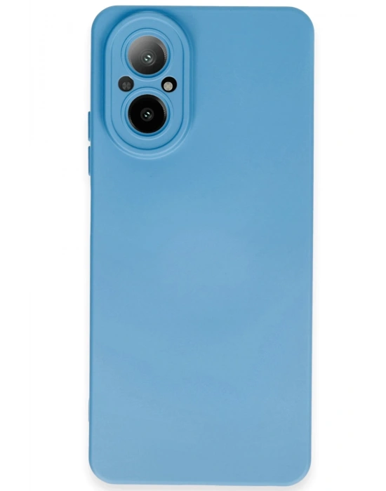 Newface Realme 12 Lite Kılıf Nano içi Kadife Silikon - Mavi