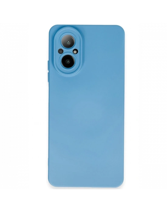 Newface Realme 12 Lite Kılıf Nano içi Kadife Silikon - Mavi