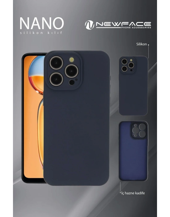 Newface Realme 12 Lite Kılıf Nano içi Kadife Silikon - Sarı
