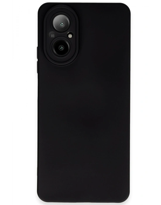 Newface Realme 12 Lite Kılıf Nano içi Kadife Silikon - Siyah
