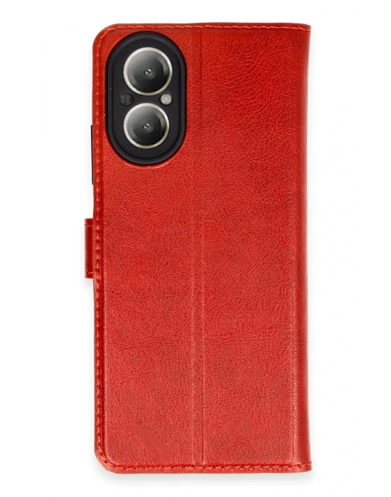 Newface Realme 12 Lite Kılıf Trend S Plus Kapaklı Kılıf - Kırmızı