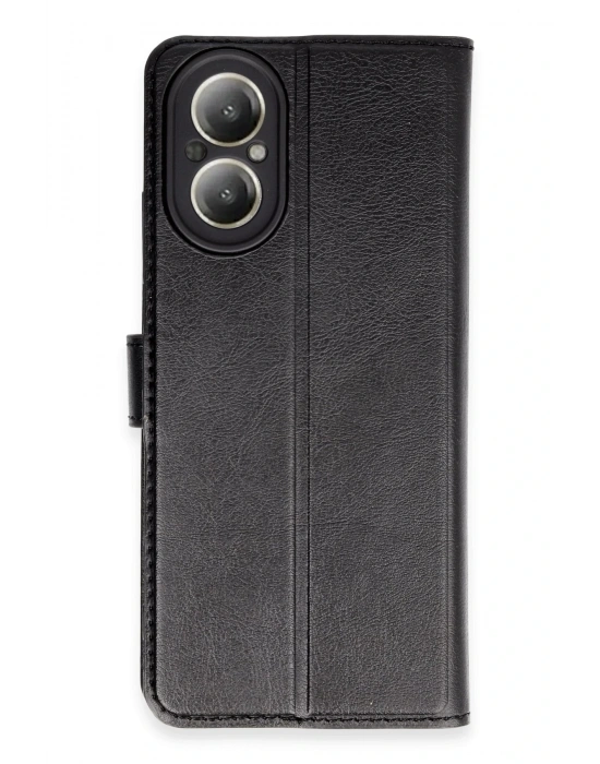 Newface Realme 12 Lite Kılıf Trend S Plus Kapaklı Kılıf - Siyah