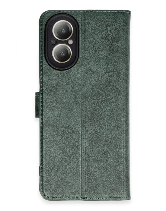 Newface Realme 12 Lite Kılıf Trend S Plus Kapaklı Kılıf - Yeşil