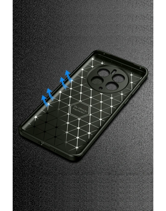 Newface Realme 12 Pro Plus Kılıf Auto Focus Karbon Kapak - Gri