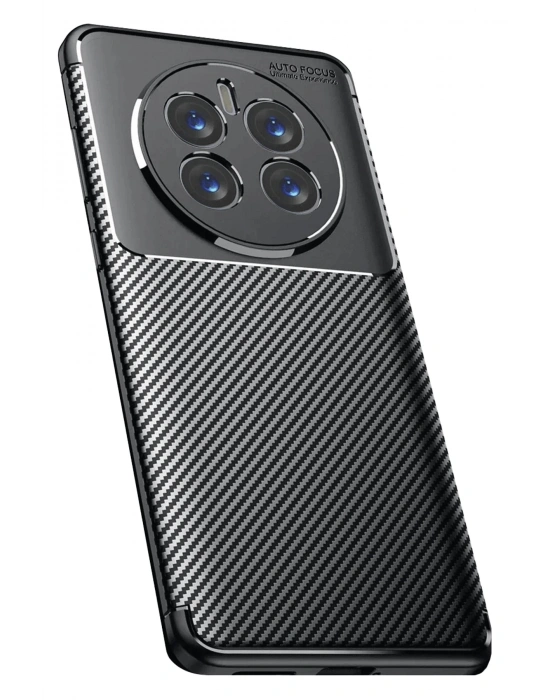 Newface Realme 12 Pro Plus Kılıf Auto Focus Karbon Kapak - Siyah