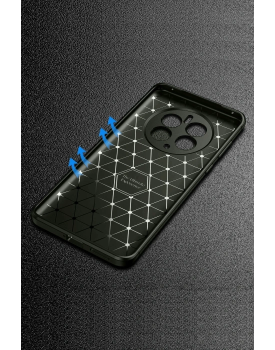 Newface Realme 12 Pro Plus Kılıf Auto Focus Karbon Kapak - Siyah