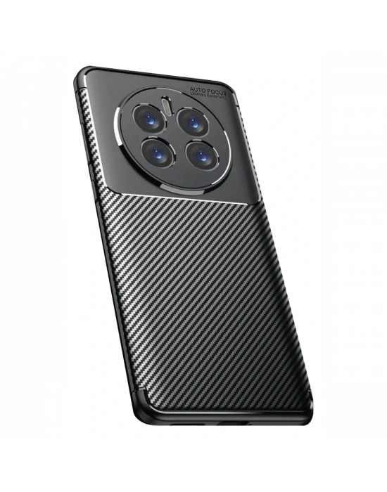 Newface Realme 12 Pro Plus Kılıf Auto Focus Karbon Kapak - Siyah