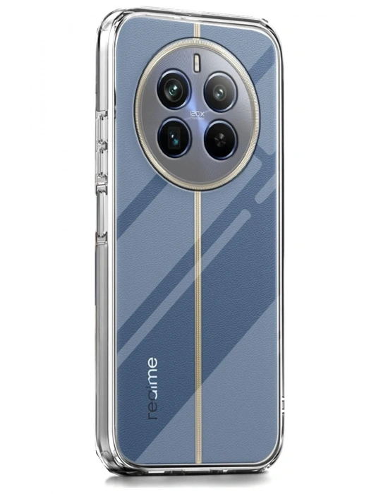 Newface Realme 12 Pro Plus Kılıf Lüx Şeffaf Silikon