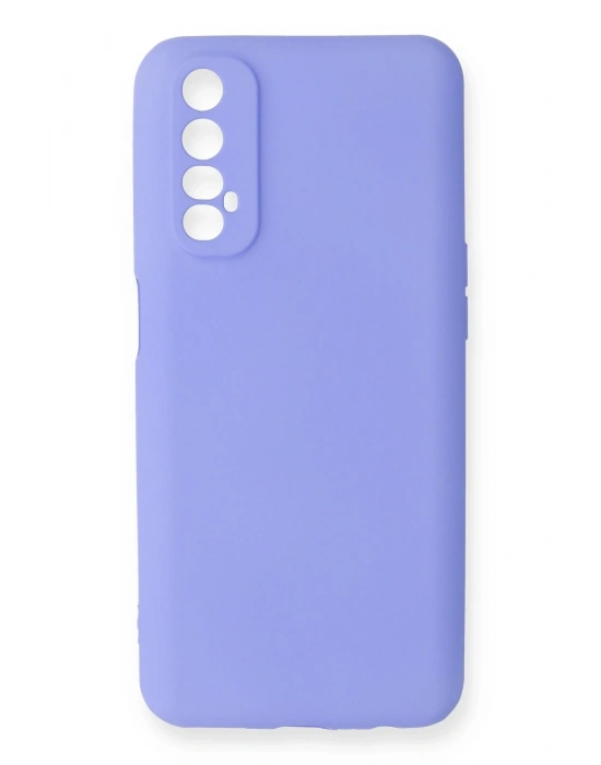 Newface Realme 7 Kılıf First Silikon - Lila