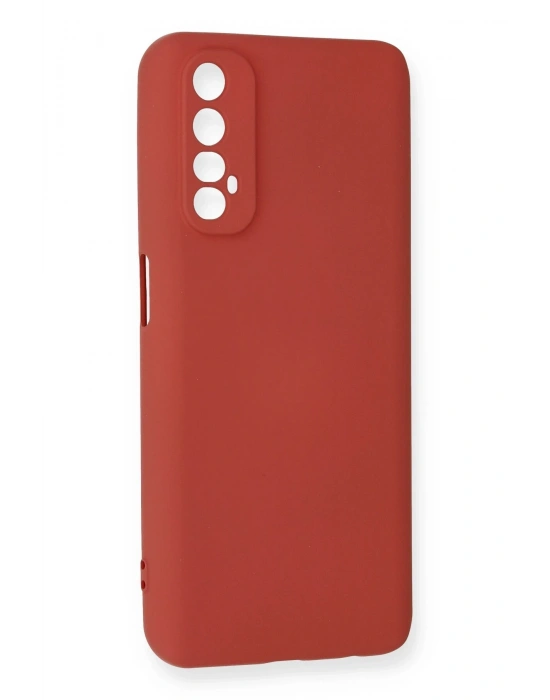 Newface Realme 7 Kılıf Nano içi Kadife Silikon - Kiremit
