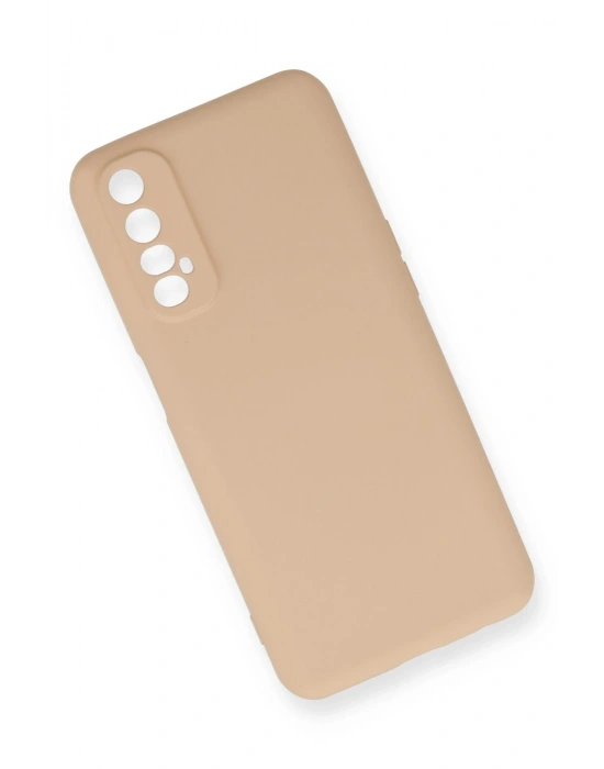 Newface Realme 7 Kılıf Nano içi Kadife Silikon - Pudra