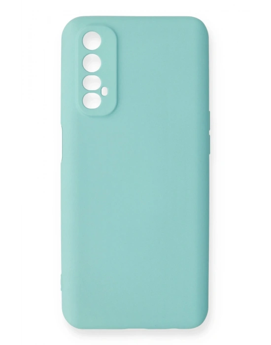 Newface Realme 7 Kılıf Nano içi Kadife Silikon - Turkuaz