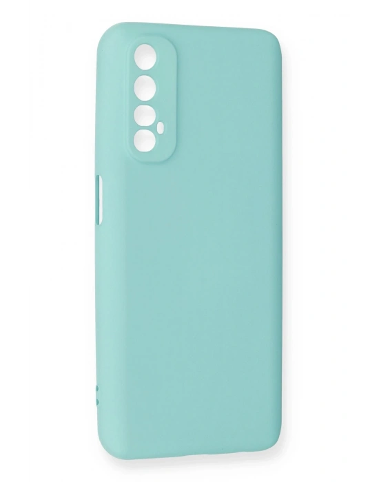 Newface Realme 7 Kılıf Nano içi Kadife Silikon - Turkuaz