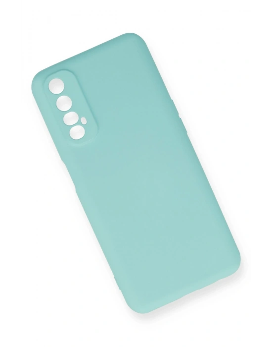 Newface Realme 7 Kılıf Nano içi Kadife Silikon - Turkuaz