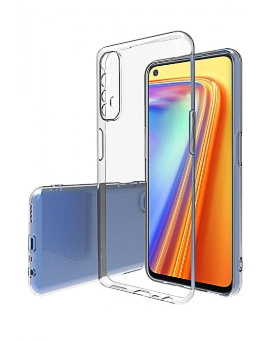 Newface Realme 7 Pro Kılıf Lüx Şeffaf Silikon - Şeffaf