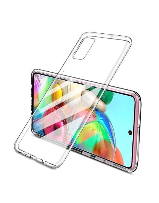 Newface Realme 7 Pro Kılıf Lüx Şeffaf Silikon - Şeffaf