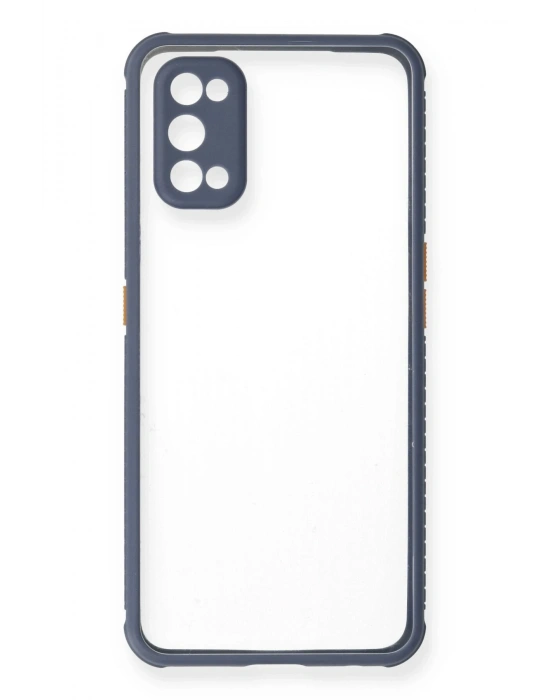 Newface Realme 7 Pro Kılıf Miami Şeffaf Silikon - Gri