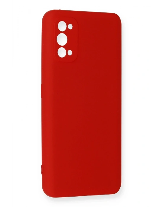 Newface Realme 7 Pro Kılıf Nano içi Kadife Silikon - Kırmızı