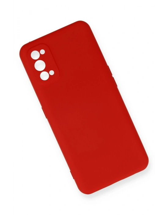 Newface Realme 7 Pro Kılıf Nano içi Kadife Silikon - Kırmızı