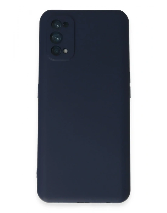 Newface Realme 7 Pro Kılıf Nano içi Kadife Silikon - Lacivert