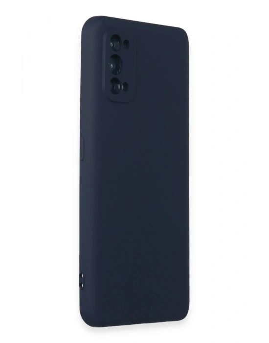 Newface Realme 7 Pro Kılıf Nano içi Kadife Silikon - Lacivert