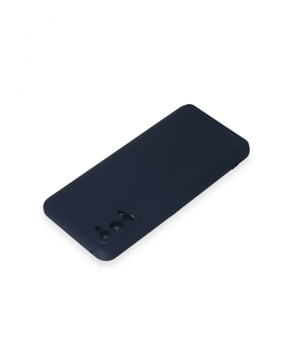 Newface Realme 7 Pro Kılıf Nano içi Kadife Silikon - Lacivert