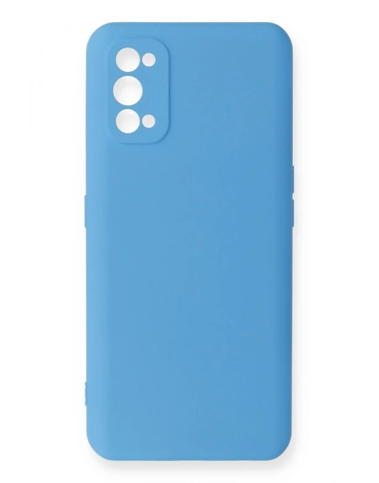 Newface Realme 7 Pro Kılıf Nano içi Kadife Silikon - Mavi