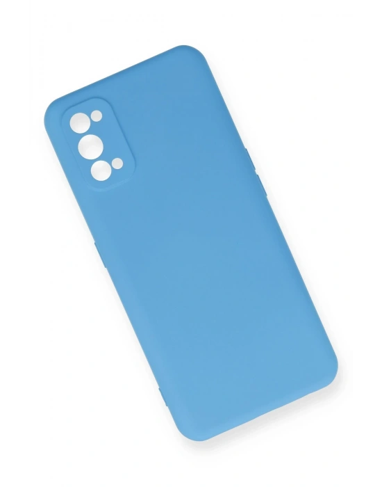 Newface Realme 7 Pro Kılıf Nano içi Kadife Silikon - Mavi