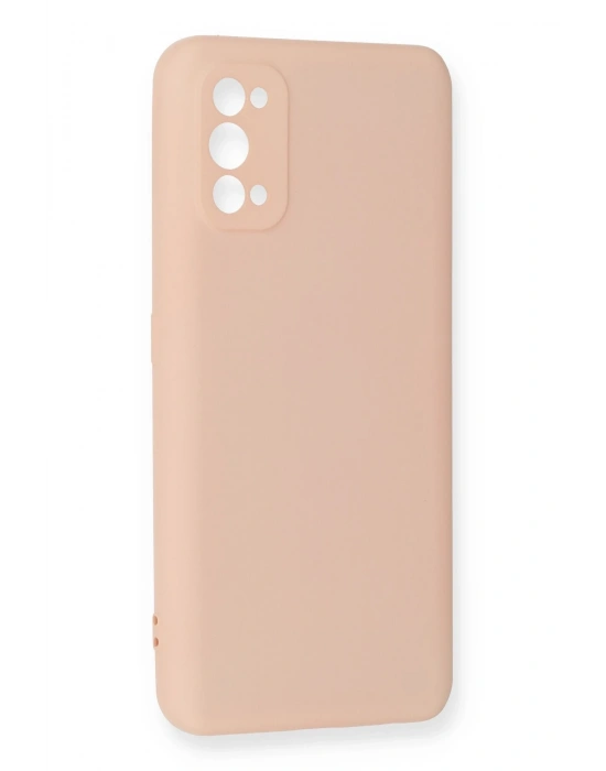 Newface Realme 7 Pro Kılıf Nano içi Kadife Silikon - Pudra