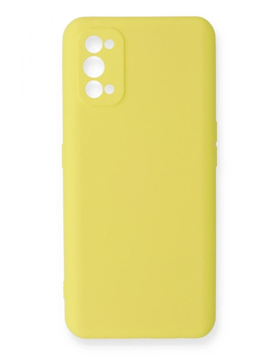 Newface Realme 7 Pro Kılıf Nano içi Kadife Silikon - Sarı