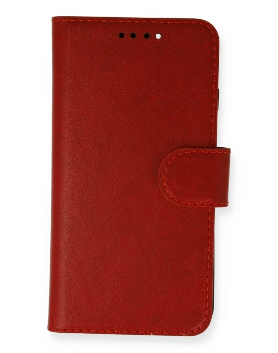 Newface Realme 8 Pro Kılıf Trend S Plus Kapaklı Kılıf - Kırmızı