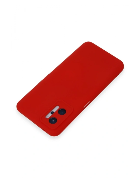 Newface Realme 9i 4G Kılıf Nano içi Kadife Silikon - Kırmızı